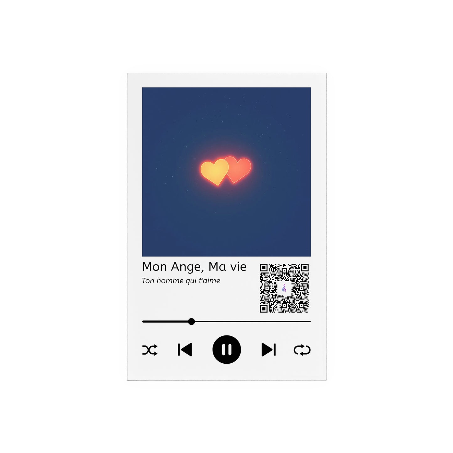 Song Plaque with QR Code