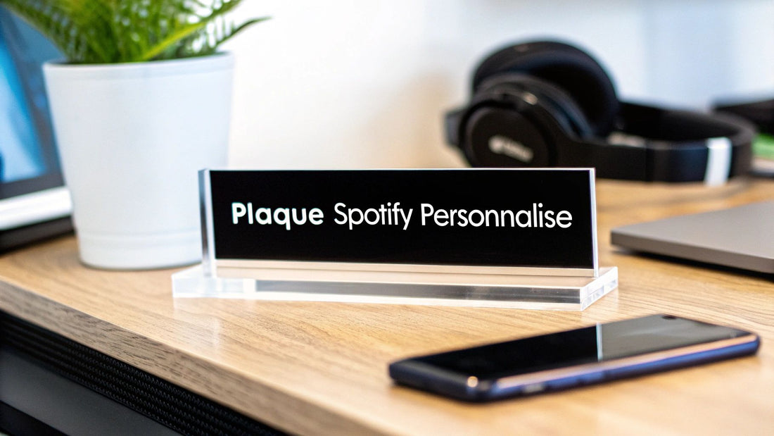 Créez votre plaque Spotify personnalisée : le guide pour un cadeau unique