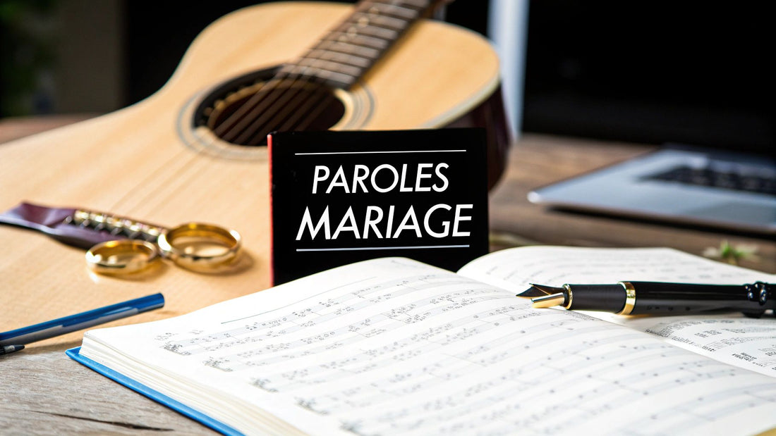 Chanson parole mariage : le guide pour écrire la plus belle des déclarations